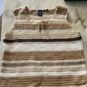 Vintage GAP Multicolor Striped Hand Knit top
